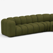 Sofa narożnikowa Lupine zielona Micadoni