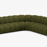 Sofa narożnikowa Lupine zielona Micadoni
