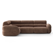 Sofa narożnikowa Neo brązowy szenil Micadoni