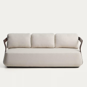 Sofa ogrodowa Tamaris 3 osobowa brązowa Kave Home
