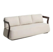Sofa ogrodowa Tamaris 3 osobowa brązowa Kave Home