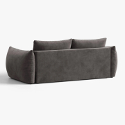 Sofa z funkcją spania Bloom ciemnoszary welur Micadoni