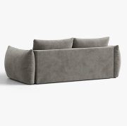 Sofa z funkcją spania Bloom szary welur Micadoni