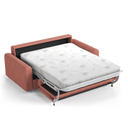 Sofa z funkcją spania David czerwona Micadoni