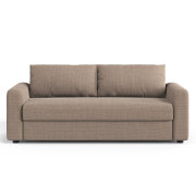 Sofa z funkcją spania David jasnobrązowa Micadoni