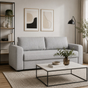 Sofa z funkcją spania David jasnoszara Micadoni