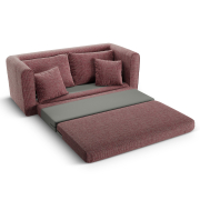 Sofa z funkcją spania Lido czerwona Micadoni