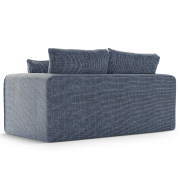 Sofa z funkcją spania Lido niebieska Micadoni