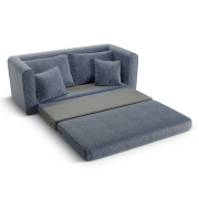 Sofa z funkcją spania Lido niebieska Micadoni
