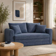 Sofa z funkcją spania Lido niebieska Micadoni