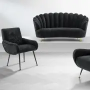 SOFA MESSINA CZARNA EICHHOLTZ