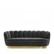 Sofa mirage ciemnoszara Eichholtz