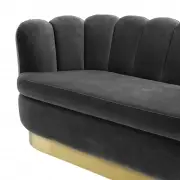 Sofa mirage ciemnoszara Eichholtz