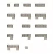 Sofa modułowa Tokey 165 cm Tenksom