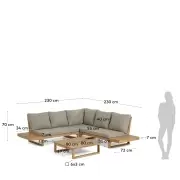 Sofa ogrodowa Flaviina kave home