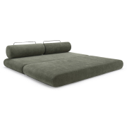 Sofa rozkładana Circlus Round Cushions Esina Olive Green innovation