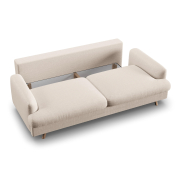 Sofa z funkcją spania Naomi beżowa Micadoni