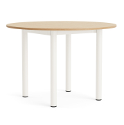 Stół Annex 110 cm lakierowany dąb, kremowa podstawa HAY