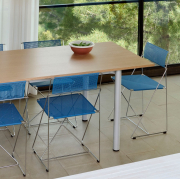 Stół Annex Overhang 220 cm lakierowany dąb, aluminiowa podstawa HAY