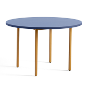 Stół Two-Colour 120 cm niebieski-ochra Hay
