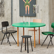 Stół Two-Colour 120 cm zielony-ochra Hay