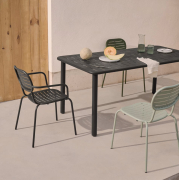 Stół ogrodowy Brai 180 cm ciemnoszary kave home