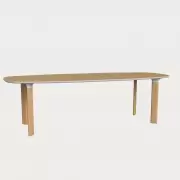 Stół Analog 245 cm fornir dąb Fritz Hansen