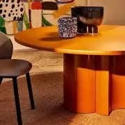 Stół Bol okrągły karmel Zanotta