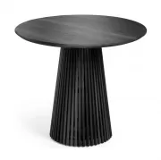 Stół Jeanette 90 cm czarny kave home