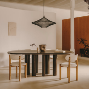 Stół Mailen 220 cm przydymiony kave home