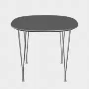 Stół Superellipse 135 cm laminat special szary Fritz Hansen