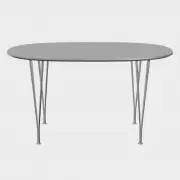 Stół Superellipse 135 cm laminat special szary efeso Fritz Hansen