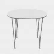 Stół Superellipse 135 cm laminat standard biały Fritz Hansen