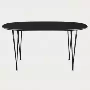 Stół Superellipse 150 cm laminat standard czarny Fritz Hansen