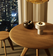 Stołek Slab naturalny dąb Tom Dixon
