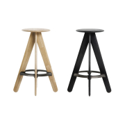 Stołek barowy Slab naturalny dąb Tom Dixon