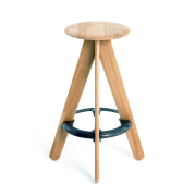 Stołek barowy Slab naturalny dąb Tom Dixon