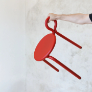 Stołek Lasso czerwony &k Amsterdam