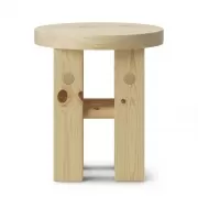 Stołek Fry naturalny sosnowy Normann Copenhagen