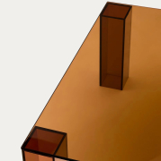 Stolik kawowy Adularia 85 cm brązowy kave home