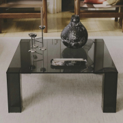 Stolik kawowy Adularia 85 cm ciemnoszary kave home