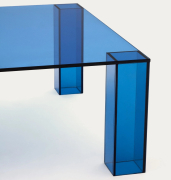 Stolik kawowy Adularia 85 cm niebieski kave home