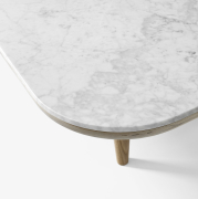 Stolik kawowy Fly SC11 dąb olejowany-biały marmur Andtradition