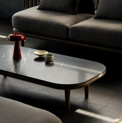 Stolik kawowy Fly SC5 dąb przydymiony-czarny marmur Andtradition