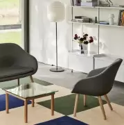 Stolik kawowy Kofi 60 cm czerwony dąb Hay