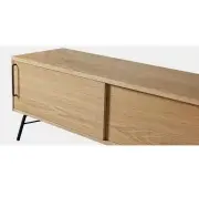 STOLIK TV ASHBURN CZARNY STELAŻ WOODMAN