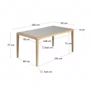 Stół ogrodowy Better 160 cm kave home
