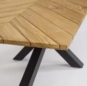 Stół ogrodowy Palmdale 200 cm grafitowy Bizzotto