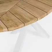 Stół ogrodowy Palmdale 240 cm biały Bizzotto