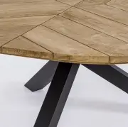 Stół ogrodowy Palmdale 160 cm grafitowy Bizzotto